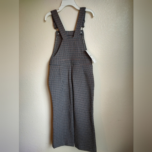 Zara Girls Heavy weight Houndstooth Overalls Sz 6 - Picture 2 of 11